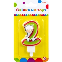 Свічка Maxi Llama "2" висотою 7,62 см (MX622068-2)