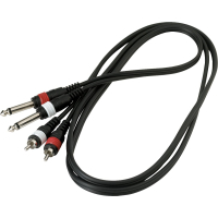 Інсертний кабель RockCable Patch Cable - 2 x RCA to 2 x TS Jack (1.5m) (RCL 20932 D4)