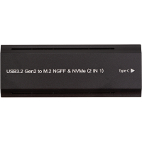 Кишеня зовнішня PowerPlant SSD M.2 PCIe NGFF/NVMe USB3.2, 20Gbps, RGB (HC380527)