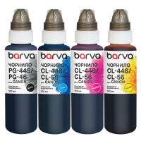 Чорнило Barva Canon PG-445BK pigm + CL-446C/M/Y 4x100 мл, special (CPG445-100-MP)