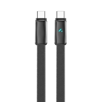 Дата кабель USB-C to USB-C 1.0m 5A 100W ultra-thin black ColorWay (CW-CBPDCC100-BK)