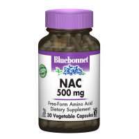 Амінокислота Bluebonnet Nutrition NAC (N-Ацетил-L-Цистеин) 500мг, 30 гелевих капсул (BLB0062)