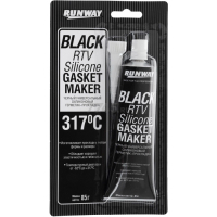 Герметик автомобільний Runway Black RTV Silicone 85 г (RW8501)