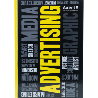 Канцелярська книга Axent Colors А4, 80 аркушів, клітинка, жовта (8421-06-A)
