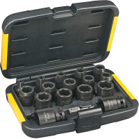Набір торцевих головок DeWALT ударних торцевих 1/2" EXTREME IMPACT, 17 шт (DT7506)