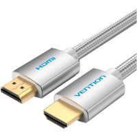 Кабель мультимедійний HDMI M to HDMI M 2.0m V2.0 4K60Hz silver Vention (AABIH)