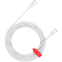 Дата кабель USB-C to USB-C 1.2m CC100AB 100W Braided White Canyon (CND-CC100AB12W)
