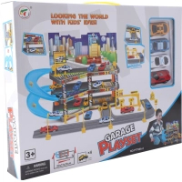 Ігровий набір Playset складний паркінг в комплекті з 4 машинками GARAGE (3858894672479)