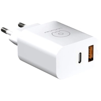 Зарядний пристрій WUW C172 1xUSB-C PD20W + 1xUSB QC3.0 18W Black (6972573335381)