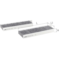 Фільтр салону ALPHA FILTER AF5104a-2