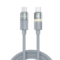 Дата кабель USB-C to USB-C 1.0m 3A 60W warm light gray ColorWay (CW-CBPDCC092-GR)