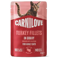 Вологий корм для кішок Carnilove Gravy Turkey with Valerian 85 г (8595602584635)