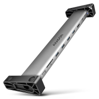 Концентратор AXAGON USB-C 9-in-1 4xUSB 3.2 + 2xUSB-C + HDMI + SD/TF + RJ45 1000Mbps + PD 100W black/gray (HMC-10HLS)