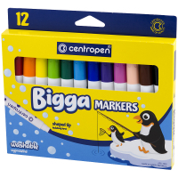 Фломастери Centropen Bigga, 12 шт (7650/12)