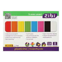 Пластилін ZiBi KIDS Line 8 кольорів, 128 г (ZB.6272)
