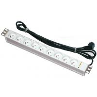 Силовий блок Conteg 19" 1U 9хSchuko, без вимикача, кабель 3м. (DP-RP-09-SCHU)