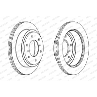 Гальмівний диск FERODO DDF1385C