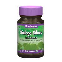 Трави Bluebonnet Nutrition Екстракт листя гінкго білоба, Ginkgo Biloba Leaf Extract, 30 (BLB1360)