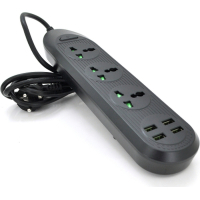 Мережевий фільтр живлення Voltronic TВ-Т16mini, 3роз, 4*USB Black (ТВ-Т16mini-Black)