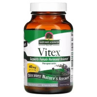 Трави Nature's Answer Вітекс, 40 мг, Vitex, Agnus-Castus Chaste Tree Berry, 90 вегетаріанських кав. (NTA-16354)