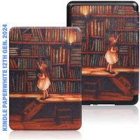 Чохол до електронної книги BeCover Smart Case Amazon Kindle Paperwhite 12th Gen. 2024 7"/Colorsoft (2024) Library Girl (712856)