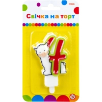 Свічка Maxi Llama "4" висотою 7,62 см (MX622068-4)