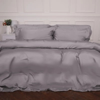 Постільна білизна MirSon Tencel №06 Gray 160х220 полуторний Євро (2200009370489)
