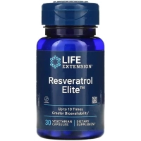 Вітамінно-мінеральний комплекс Life Extension Ресвератрол, Resveratrol Elite, 30 вегетаріанських капсул (LEX-22106)
