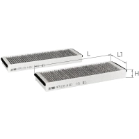 Фільтр салону ALPHA FILTER AF5133a-2