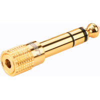 Перехідник 6.5mm M to 3.5mm F gold Ugreen (20503)