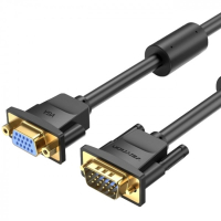 Кабель мультимедійний VGA M to VGA F 5.0m black Vention (DAGBJ)