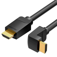 Кабель мультимедійний HDMI M to HDMI M 3.0m V2.0 4K60Hz 90° corner black Vention (AARBI)