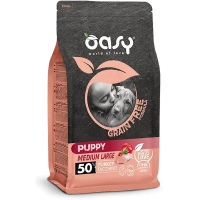 Сухий корм для собак OASY DOG Grain Free Puppy Medium/Large індичка з яблуком та журавлиною 18 кг (8053017349381)