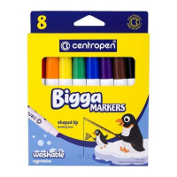 Фломастери Centropen Bigga, 8 шт (7650/08)