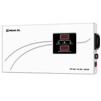 Стабілізатор напруги REAL-EL STAB SLIM-1000, white (EL122400007)