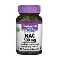 Амінокислота Bluebonnet Nutrition NAC (N-Ацетил-L-Цистеин) 500мг, 60 гелевих капсул (BLB0064)