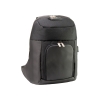 Рюкзак шкільний Optima 17" USB унісекс Чорний (O96914-01)
