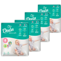 Підгузки Dada Extra Soft Extra Розмір 6 Large (16+ кг) 4 упаковки по 38 шт (152 шт) (4820174989576)