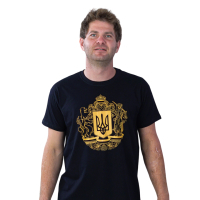 Футболка Sol's Imperial 190 Герб України чорний S (11500309/137S)