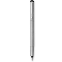 Ручка пір'яна Parker VECTOR 17  Stainless Steel  FP M блістер (05 016)