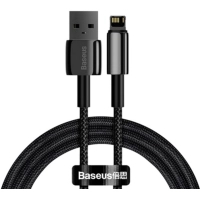 Дата кабель USB 2.0 AM to Lightning 1.0m 2.4A black Baseus (CALWJ-01)