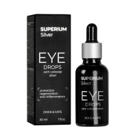 Краплі для тварин Superium Сільвер очні з колоїдним сріблом для котів та собак 30 мл (9101)