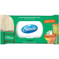 Туалетний папір Smile Comfort Вологий 40 аркушів (4823071665987)