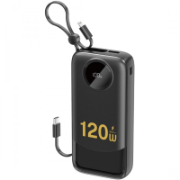 Батарея універсальна Dudao K13Pro 20000mAh 22,5W PD, QC, with built-in USB-C/Lightning cables (6977196680276)