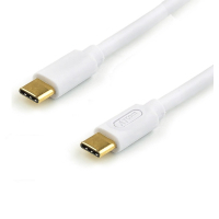 Дата кабель USB-C to USB-C 0.8m 60W 3A QC 3.0 white Atcom (AT-C08)