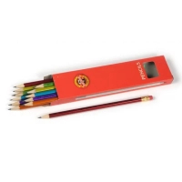 Олівець графітний Koh-i-Noor 1372 ORIENTAL, НВ with eraser (1372002012KS)