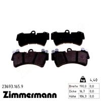 Гальмівні колодки ZIMMERMANN 23693.165.9