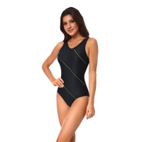 Купальник Aqua Speed Sophie 441-01 чорний, зелений 48 (5908217624642)