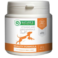 Пробіотична добавка для тварин Nature's Protection Beauty Formula для собак 80 таблеток (CAN63298)