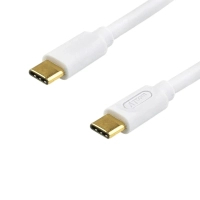 Дата кабель USB-C to USB-C 1.8m 60W 3A QC 3.0 white Atcom (AT-C18)